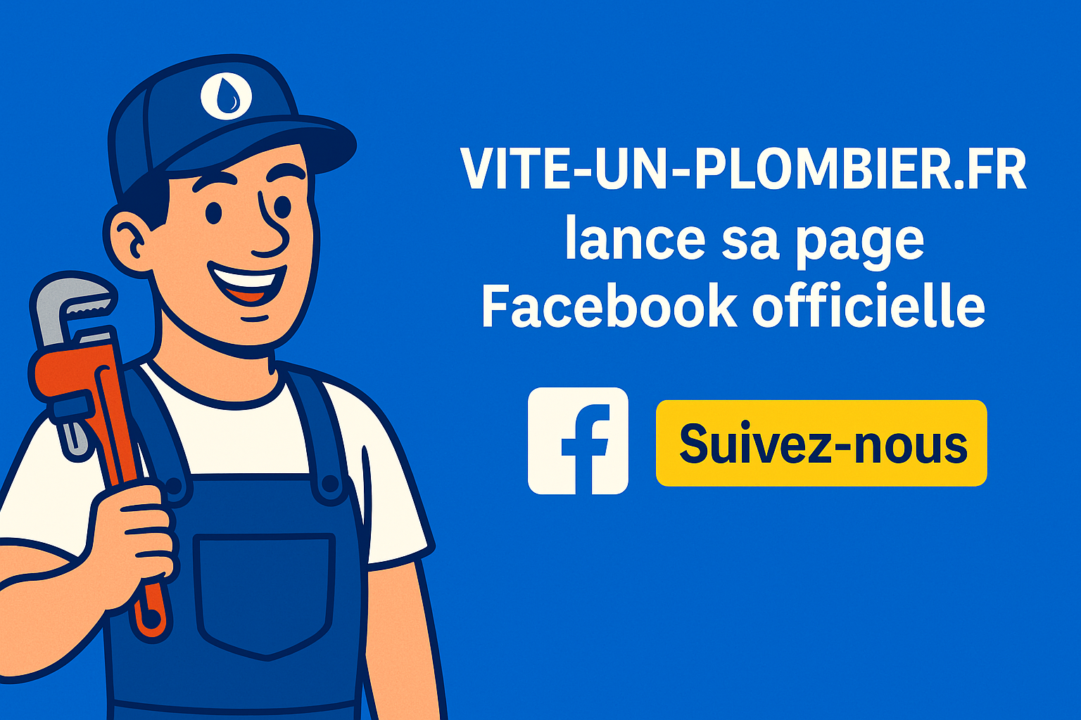 Vite-Un-Plombier.fr est désormais sur Facebook : une nouvelle façon de rapprocher plombiers et particuliers